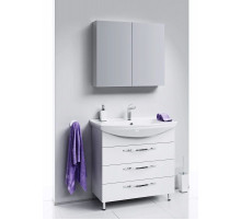 Комплект мебели белый глянец 76,5 см Aqwella Allegro Agr.01.07/3 + 4620008197470 + MC.04.07