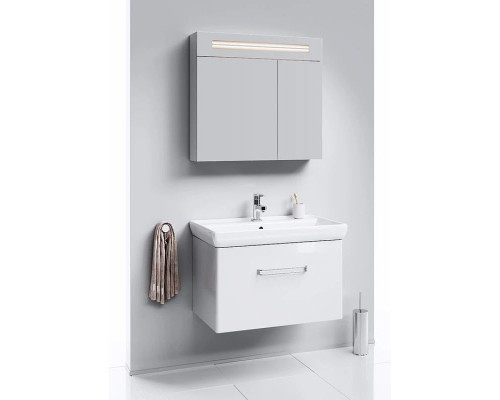 Заказать Тумба с раковиной белый глянец 81 см Aqwella Neo NEO01081 + 1.WH30.2.084 в магазине сантехники Santeh-Crystal.ru