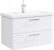 Тумба с раковиной белый глянец 81,5 см Aqwella Manchester MAN01082 + 4640021064733