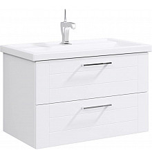 Тумба с раковиной белый глянец 81,5 см Aqwella Manchester MAN01082 + 4640021064733