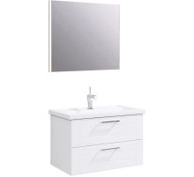 Комплект мебели белый глянец 81,5 см Aqwella Manchester MAN01082 + 4640021064733 + SM0208