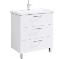 Тумба с раковиной белый глянец 81,5 см Aqwella Manchester MAN01083 + 4640021064733