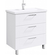 Тумба с раковиной белый глянец 81,5 см Aqwella Manchester MAN01083 + 4640021064733