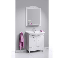 Комплект мебели белый глянец 76,5 см Aqwella Franchesca FR0107 + 4620008197470 + FR0207