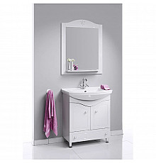 Комплект мебели белый глянец 76,5 см Aqwella Franchesca FR0107 + 4620008197470 + FR0207