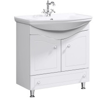 Тумба с раковиной белый глянец 87 см Aqwella Franchesca FR0108 + 4620008197357