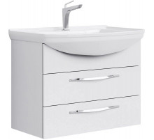 Тумба с раковиной белый глянец 76,5 см Aqwella Allegro Agr.01.07/2 + 4620008197470