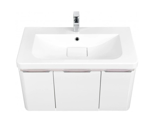 Купить Комплект мебели белый глянец 85 см Акватон Шерилл 1A208801SH010 + 1A71443KSH010 + 1A210302SH010 в магазине сантехники Santeh-Crystal.ru