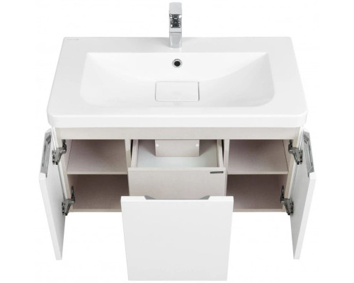 Купить Комплект мебели белый глянец 85 см Акватон Шерилл 1A208801SH010 + 1A71443KSH010 + 1A210302SH010 в магазине сантехники Santeh-Crystal.ru