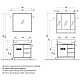Купить Тумба с раковиной белый глянец/ясень фабрик 80,5 см Акватон Рико 1A2154K1RIB90 в магазине сантехники Santeh-Crystal.ru
