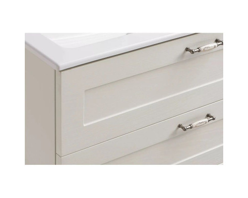 Приобрести Тумба с раковиной дуб белый 80 см Акватон Леон 1A1878K0LBPS0 в магазине сантехники Santeh-Crystal.ru