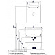 Заказать Комплект мебели белый 80 см Акватон Америна 1A169101AM010 + 1WH302084 + 1A135302AM01L в магазине сантехники Santeh-Crystal.ru