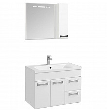 Комплект мебели белый глянец 80,2 см Акватон Диор 1A167801DR010 + 1A722931AG010 + 1A168002DR01R