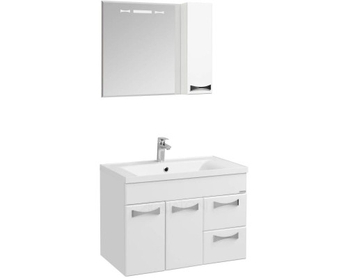 Приобрести Комплект мебели белый глянец 80,2 см Акватон Диор 1A167801DR010 + 1A722931AG010 + 1A168002DR01R в магазине сантехники Santeh-Crystal.ru