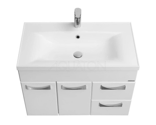 Приобрести Комплект мебели белый глянец 80,2 см Акватон Диор 1A167801DR010 + 1A722931AG010 + 1A168002DR01R в магазине сантехники Santeh-Crystal.ru