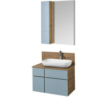 Комплект мебели дуб рустикальный/фьорд 80 см Акватон Мишель 1A256801MIX30 + 1A256603MIDR0 + 1AX169WBXX000 + 1A253902MIX40 + 1A244303MIX30