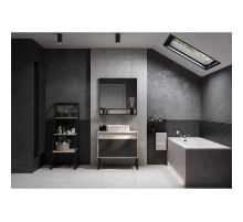 Комплект мебели серый графит/дуб орегон 80 см Акватон Лофт Урбан 1A247601LQX60 + 732700B000 + 1A247902LQX50