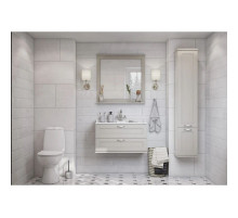 Комплект мебели дуб белый 80 см Акватон Леон 1A186301LBPS0 + 1A708031FB010 + 1A186402LBPS0