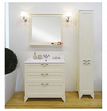 Комплект мебели дуб бежевый 80 см Акватон Леон 1A187801LBPR0 + 1A708031FB010 + 1A186402LBPR0