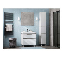 Комплект мебели белый/выбеленное дерево 80 см Акватон Дакота 1A202901DAAY0 + 1WH302084 + 1A203102DA010