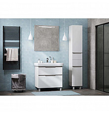 Комплект мебели белый/выбеленное дерево 80 см Акватон Дакота 1A202901DAAY0 + 1WH302084 + 1A203102DA010