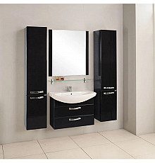 Комплект мебели черный 80,5 см Акватон Ария 1A140801AA950 + 1WH207783 + 1A141902AA950