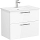 Приобрести Тумба с раковиной белый глянец 80 см VitrA Root 66306 в магазине сантехники Santeh-Crystal.ru