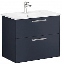 Тумба с раковиной темно-синий матовый 80 см VitrA Root 68287