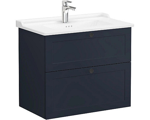 Santeh-Crystal.ru: Тумба с раковиной темно-синий матовый 80,5 см Vitra Root Classic 68874 Приобрести Тумба с раковиной темно-синий матовый 80,5 см Vitra Root Classic 68874 в магазине сантехники Santeh-Crystal.ru