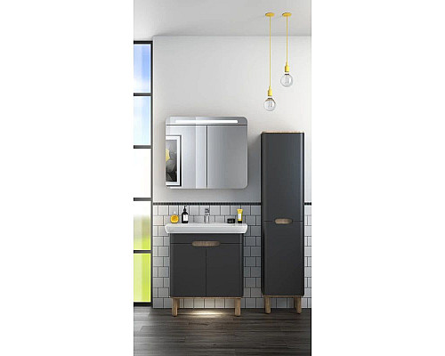 Santeh-Crystal.ru: Тумба с раковиной антрацит матовый/дуб 78 см Vitra Sento 60836 Приобрести Тумба с раковиной антрацит матовый/дуб 78 см Vitra Sento 60836 в магазине сантехники Santeh-Crystal.ru