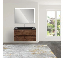 Комплект мебели темный дуб 90 см Vincea Mia VMC-2MA900RW + VCB-3M900B + VLM-3VN900