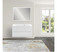 Комплект мебели белый глянец 90 см Vincea Mia VMC-2MA900GW + VCB-3M900W + VLM-3VN900