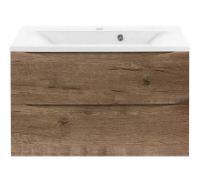 Тумба с раковиной дуб винтаж 80 см Vincea Mia VMC-2MA800VO + VCB-3M800W