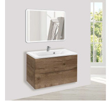 Комплект мебели дуб винтаж 80 см Vincea Mia VMC-2MA800VO + VCB-3M800W + VLM-3VC800