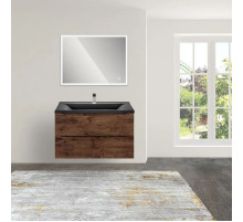 Комплект мебели темный дуб 80 см Vincea Mia VMC-2MA800RW + VCB-3M800B + VLM-3VN800