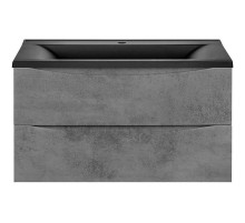 Тумба с раковиной бетон 75 см Vincea Mia VMC-2MA750BT + VCB-3M750B