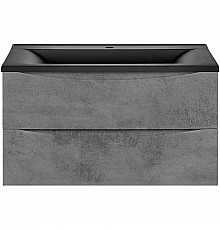 Тумба с раковиной бетон 75 см Vincea Mia VMC-2MA750BT + VCB-3M750B