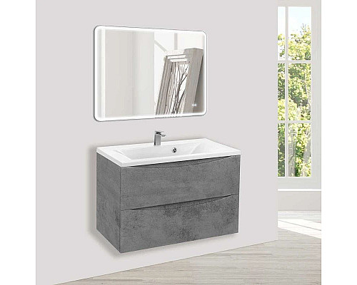 Santeh-Crystal.ru: Комплект мебели бетон 75 см Vincea Mia VMC-2MA750BT + VCB-3M750W + VLM-3VC800 Купить Комплект мебели бетон 75 см Vincea Mia VMC-2MA750BT + VCB-3M750W + VLM-3VC800 в магазине сантехники Santeh-Crystal.ru
