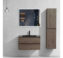 Комплект мебели темный дуб 80 см Vincea Luka VMC-2L800RO + VCB-13800B + VLM-3VN800