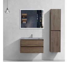 Комплект мебели темный дуб 80 см Vincea Luka VMC-2L800RO + VCB-13800G + VLM-3VN800