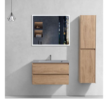 Комплект мебели натуральный дуб 80 см Vincea Luka VMC-2L800NO + VCB-13800G + VLM-3VN800