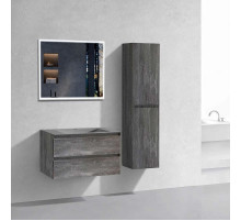 Комплект мебели серый камень 80 см Vincea Luka VMC-2L800GS + VCB-13800G + VLM-3VN800