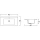 Заказать Комплект мебели дуб табачный 81,5 см Vincea Gio VMC-2G800TO + VBS-13980 + VLM-2I800 в магазине сантехники Santeh-Crystal.ru