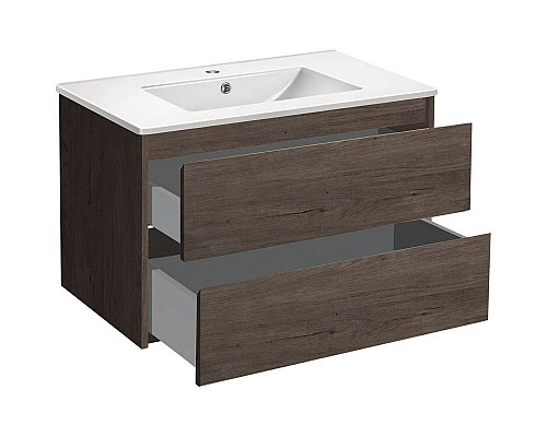 Santeh-Crystal.ru: Тумба с раковиной темный дуб 81,5 см Vincea Gio VMC-2G800RO + VBS-13980 Заказать Тумба с раковиной темный дуб 81,5 см Vincea Gio VMC-2G800RO + VBS-13980 в магазине сантехники Santeh-Crystal.ru