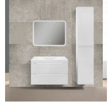 Комплект мебели белый глянец 80,5 см Vincea Fine VMC-2F800GW + VCB-1F800W + VLM-2A800