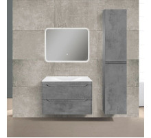 Комплект мебели бетон 80,5 см Vincea Fine VMC-2F800BT + VCB-1F800W + VLM-2A800
