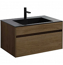 Тумба с раковиной дуб табачный 80 см Vincea Chiara VMC-2C800TO + VCB-13800B