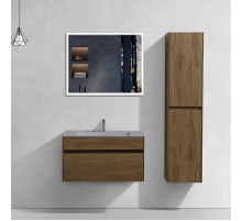 Комплект мебели дуб табачный 80 см Vincea Chiara VMC-2C800TO + VCB-13800G + VLM-3VN800