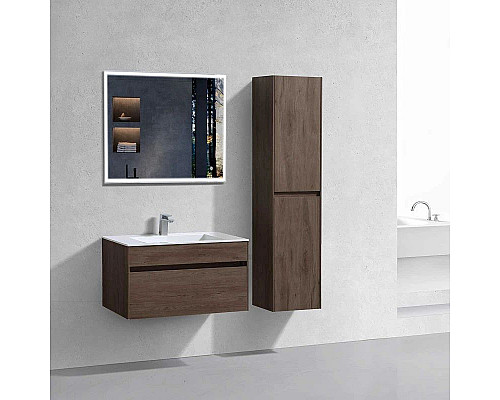 Santeh-Crystal.ru: Тумба с раковиной темный дуб 80 см Vincea Chiara VMC-2C800RO + VCB-13800W Купить Тумба с раковиной темный дуб 80 см Vincea Chiara VMC-2C800RO + VCB-13800W в магазине сантехники Santeh-Crystal.ru