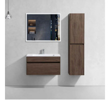 Комплект мебели темный дуб 80 см Vincea Chiara VMC-2C800RO + VCB-13800W + VLM-3VN800